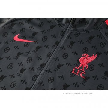 Chandal de Chaqueta del Liverpool 2021 Gris