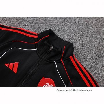 Chandal de Chaqueta del Liverpool Nino 2025-2026 Negro