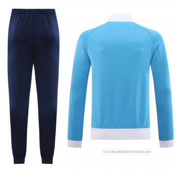 Chandal de Chaqueta del Manchester City 2023-2024 Azul Claro