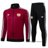 Chandal de Chaqueta del Manchester United Nino 2024-2025 Rojo Oscuro Chandal de Chaqueta del Manchester United Nino 2024-2025 Rojo Oscuro
