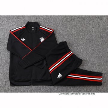 Chandal de Chaqueta del Manchester United Nino 2026-2027 Negro