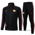 Chandal de Chaqueta del Manchester United Nino 2025-2026 Negro