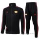 Chandal de Chaqueta del Manchester United Nino 2025-2026 Negro
