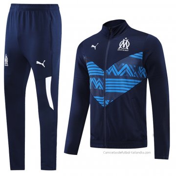 Chandal de Chaqueta del Olympique Marsella 2022-2023 Azul