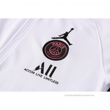 Chandal de Chaqueta del Paris Saint-Germain 2021-2022 Blanco