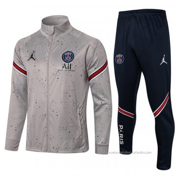 Chandal de Chaqueta del Paris Saint-Germain Jordan 2021-2022 Gris Chandal de Chaqueta del Paris Saint-Germain Jordan 2021-2022 Gris