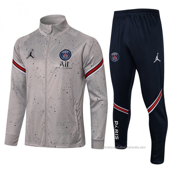 Chandal de Chaqueta del Paris Saint-Germain Jordan 2021-2022 Gris - Haga un click en la imagen para cerrar