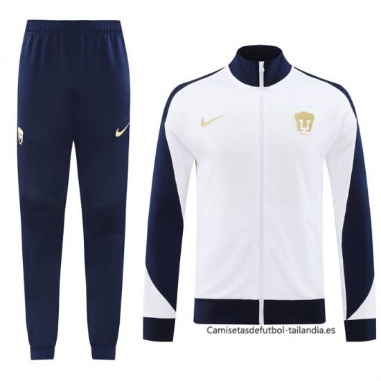 Chandal de Chaqueta del Pumas UNAM 2024-2025 Blanco - Haga un click en la imagen para cerrar