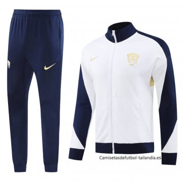 Chandal de Chaqueta del Pumas UNAM 2024-2025 Blanco