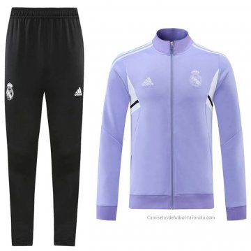 Chandal de Chaqueta del Real Madrid 2022-2023 Purpura Chandal de Chaqueta del Real Madrid 2022-2023 Purpura