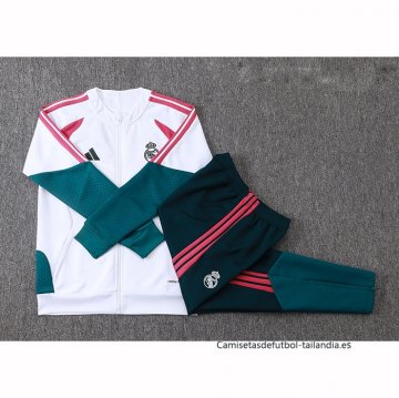 Chandal de Chaqueta del Real Madrid 2026-2027 Blanco Rojo