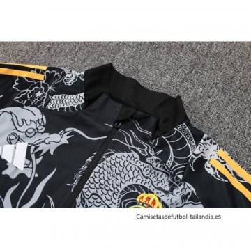 Chandal de Chaqueta del Real Madrid Dragon Nino 2024-2025 Negro
