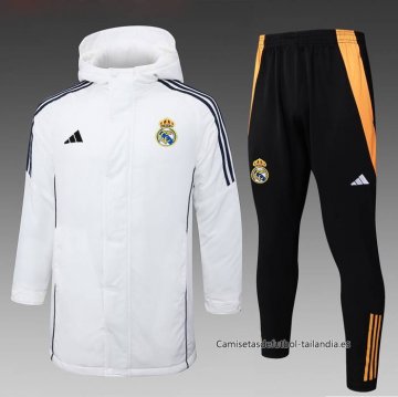 Chandal de Invierno del Real Madrid 2024-2025 Blanco Chandal de Invierno del Real Madrid 2024-2025 Blanco