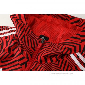Chandal de Rompevientos del Manchester United 2021 Rojo