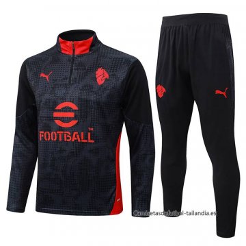 Chandal de Sudadera del AC Milan 2025-2026 Negro