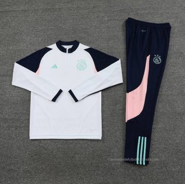 Chandal de Sudadera del Ajax 2023-2024 Blanco