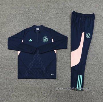 Chandal de Sudadera del Ajax 2024-2025 Azul