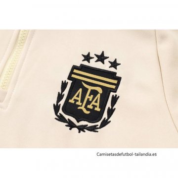 Chandal de Sudadera del Argentina Nino 2024-2025 Amarillo
