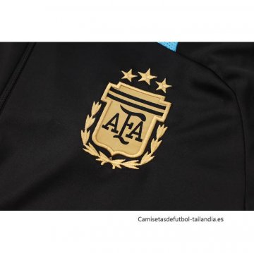 Chandal de Sudadera del Argentina Nino 2024-2025 Negro