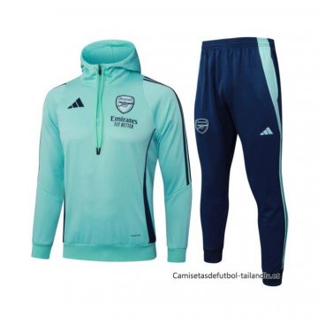 Chandal de Sudadera del Arsenal Nino 2024-2025 Verde Chandal de Sudadera del Arsenal Nino 2024-2025 Verde