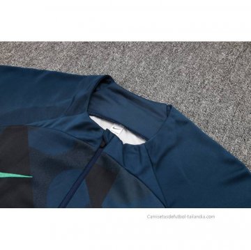Chandal de Sudadera del Barcelona 2023-2024 Azul