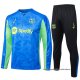 Chandal de Sudadera del Barcelona 2024-2025 Azul y Verde