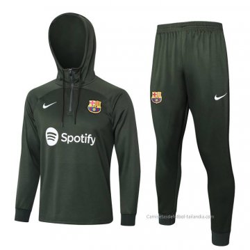 Chandal de Sudadera del Barcelona Nino 2023-2024 Verde Oscuro Chandal de Sudadera del Barcelona Nino 2023-2024 Verde Oscuro