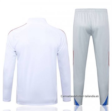 Chandal de Sudadera del Bayern Munich 2025-2026 Blanco Rojo