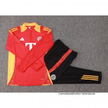 Chandal de Sudadera del Bayern Munich Nino 2024-2025 Rojo