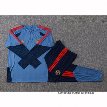 Chandal de Sudadera del Bayern Munich Nino 2026-2027 Azul Gris
