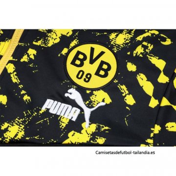 Chandal de Sudadera del Borussia Dortmund 2023-2024 Negro y Amarillo