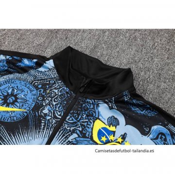 Chandal de Sudadera del Brasil Jesus 2024-2025 Azul