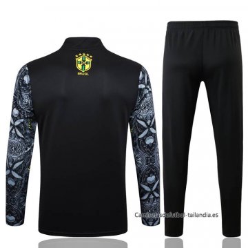 Chandal de Sudadera del Brasil Jesus 2024-2025 Negro