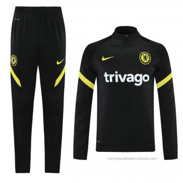 Chandal de Sudadera del Chelsea 2021-2022 Negro Chandal de Sudadera del Chelsea 2021-2022 Negro