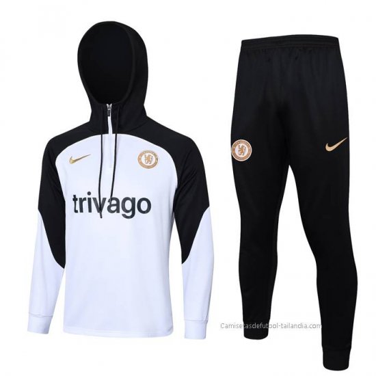 Chandal de Sudadera del Chelsea 2023-2024 Blanco - Haga un click en la imagen para cerrar