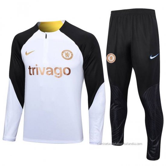 Chandal de Sudadera del Chelsea 2023-2024 Blanco - Haga un click en la imagen para cerrar
