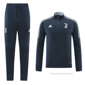 Chandal de Sudadera del Juventus 2021-2022 Azul Chandal de Sudadera del Juventus 2021-2022 Azul