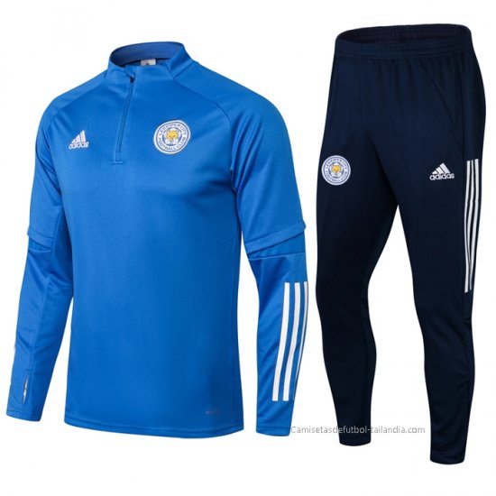 Chandal de Sudadera del Leicester City 2021-2022 Azul - Haga un click en la imagen para cerrar