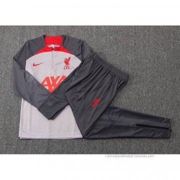 Chandal de Sudadera del Liverpool 2022-2023 Gris