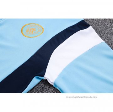 Chandal de Sudadera del Manchester City 2023-2024 Azul Claro