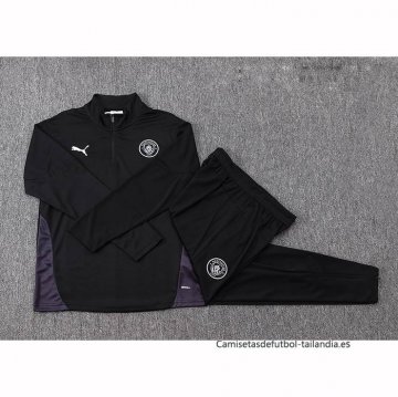 Chandal de Sudadera del Manchester City Nino 2025-2026 Negro