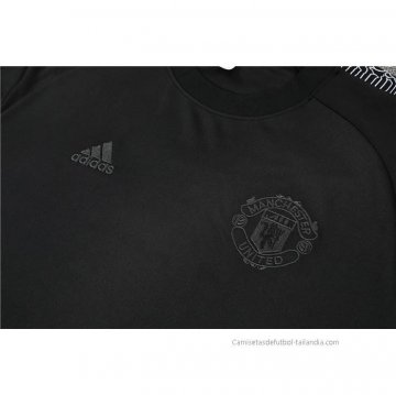 Chandal de Sudadera del Manchester United 2022 Negro