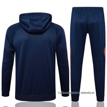 Chandal de Sudadera del Manchester United 2024-2025 Azul