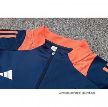 Chandal de Sudadera del Manchester United 2024-2025 Azul