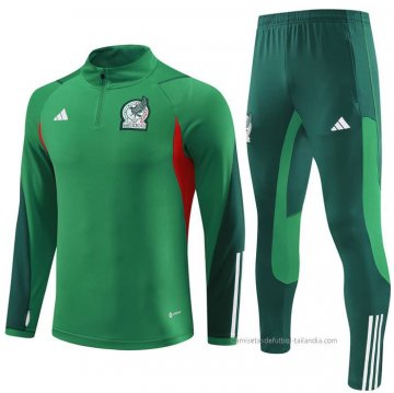 Chandal de Sudadera del Mexico Nino 2023-2024 Verde Chandal de Sudadera del Mexico Nino 2023-2024 Verde