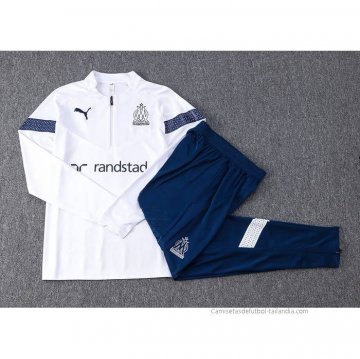 Chandal de Sudadera del Olympique Marsella 2022-2023 Blanco