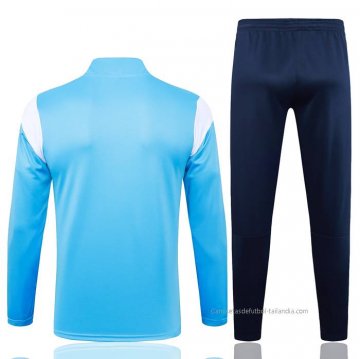Chandal de Sudadera del Olympique Marsella 2023-2024 Azul Claro