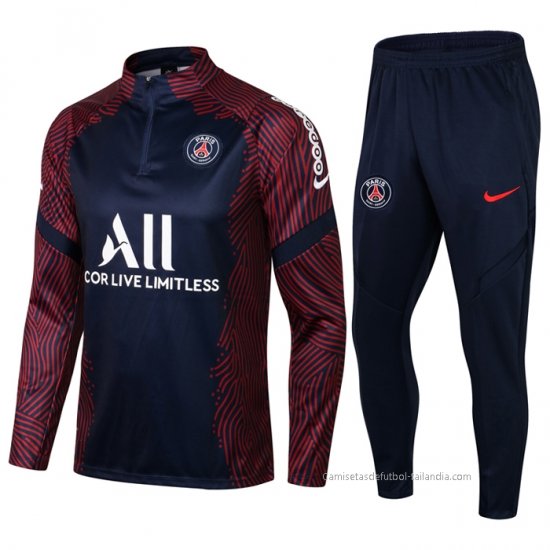 Chandal de Sudadera del Paris Saint-Germain 2021-2022 Azul - Haga un click en la imagen para cerrar