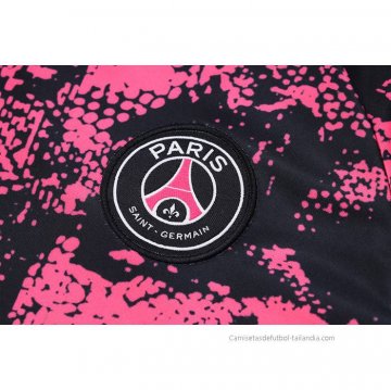 Chandal de Sudadera del Paris Saint-Germain 2022-2023 Negro y Rosa