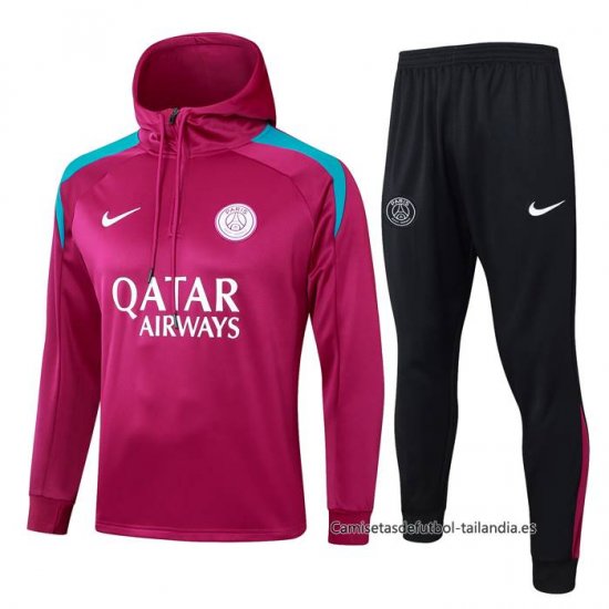 Chandal de Sudadera del Paris Saint-Germain 2024-2025 Purpura - Haga un click en la imagen para cerrar